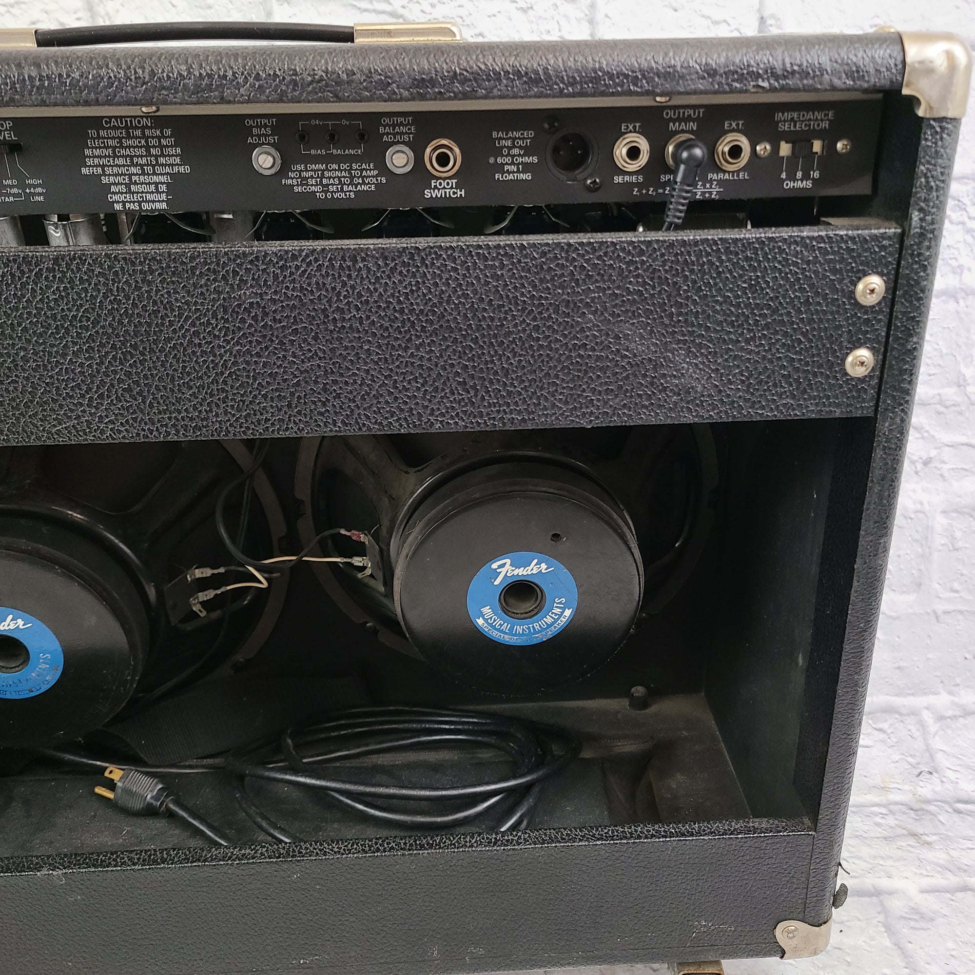 1980s Fender The Twin Red Knob Guitar Combo Amp