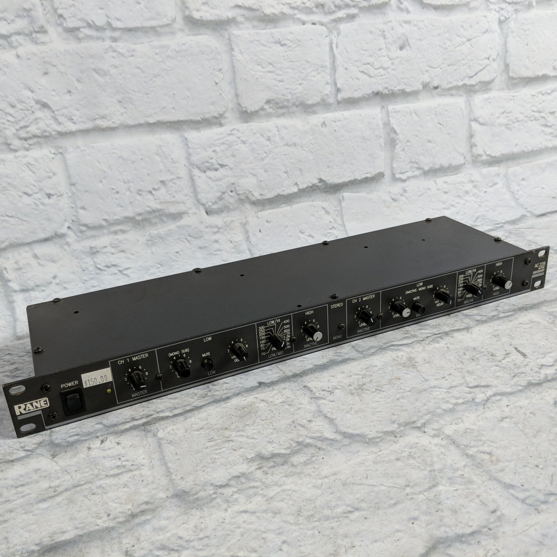 Rane AC22B Active Crossover With Balanced XLR Ins and Outs