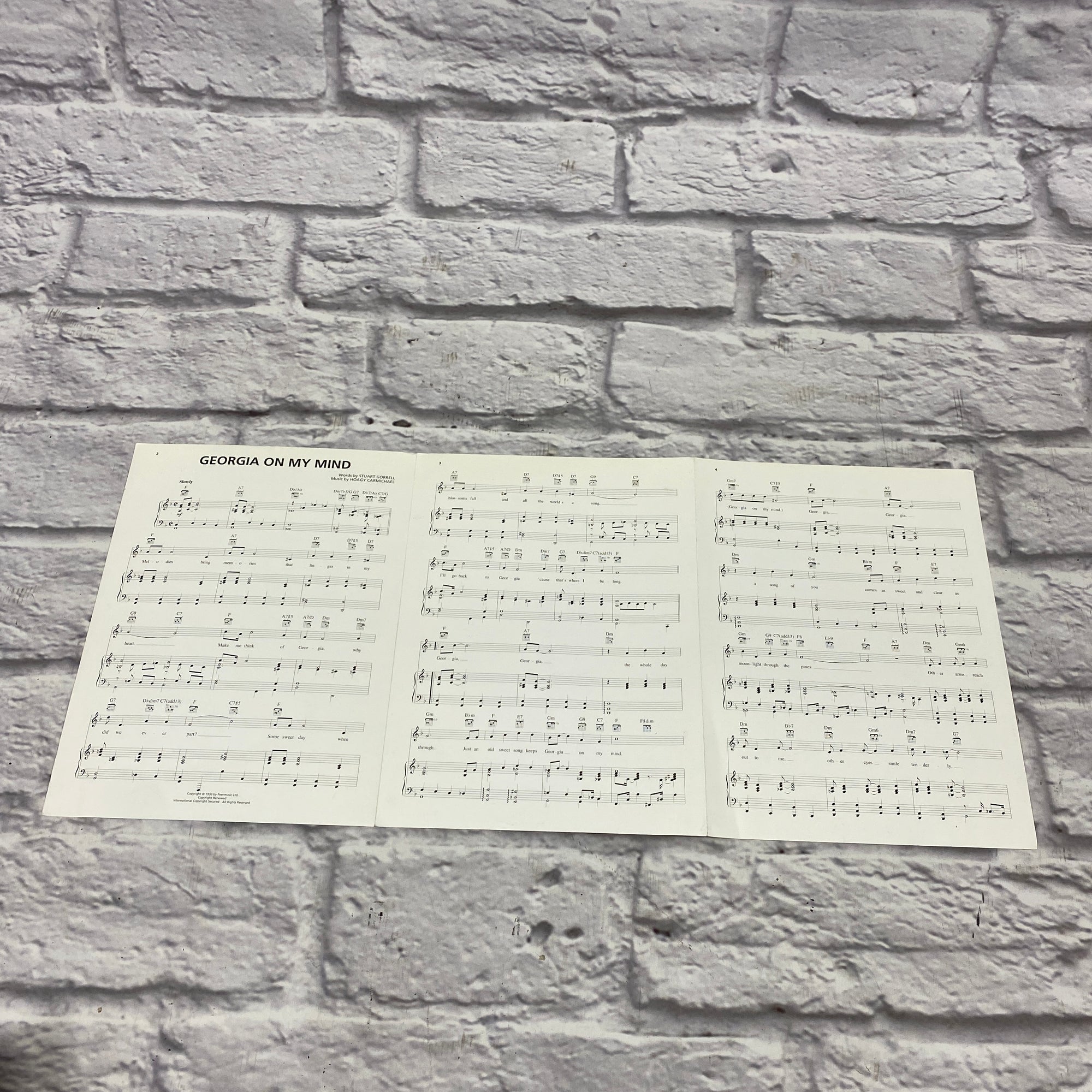 Hal Leonard Georgia On My Mind Piano Sheet Music