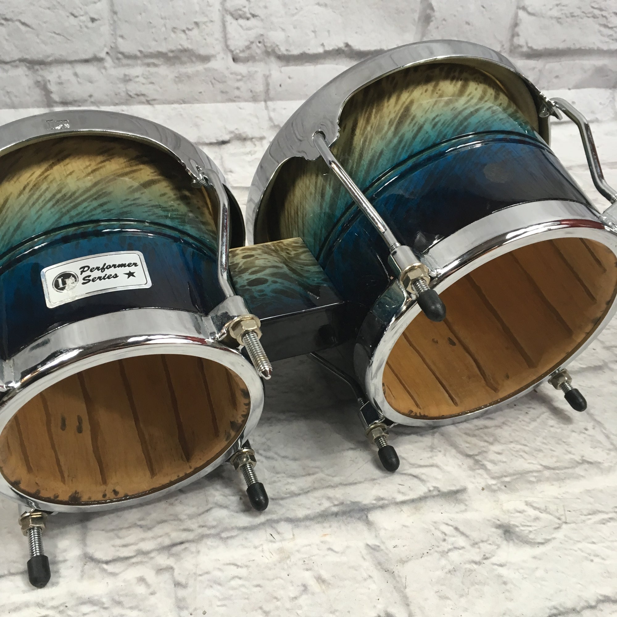 LP Performer Series Blue Fade Bongos