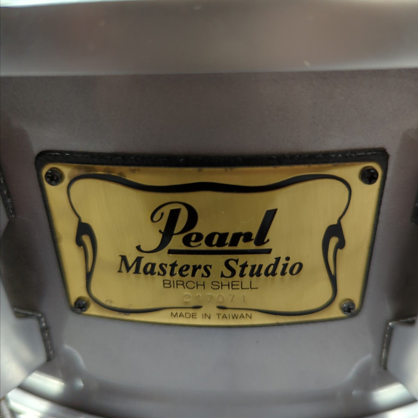 Pearl Masters Studio Birch Shell 14x5" Snare Silver Mist
