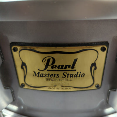 Pearl Masters Studio Birch Shell 14x5" Snare Silver Mist