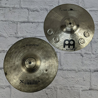 Meinl 12 Minnemann Alien Hi Hat Cymbal Pair AS IS CRACKED
