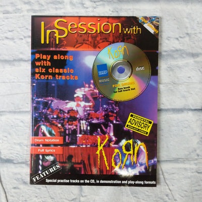 In Session With Korn Drum Sheet Music Book with CD