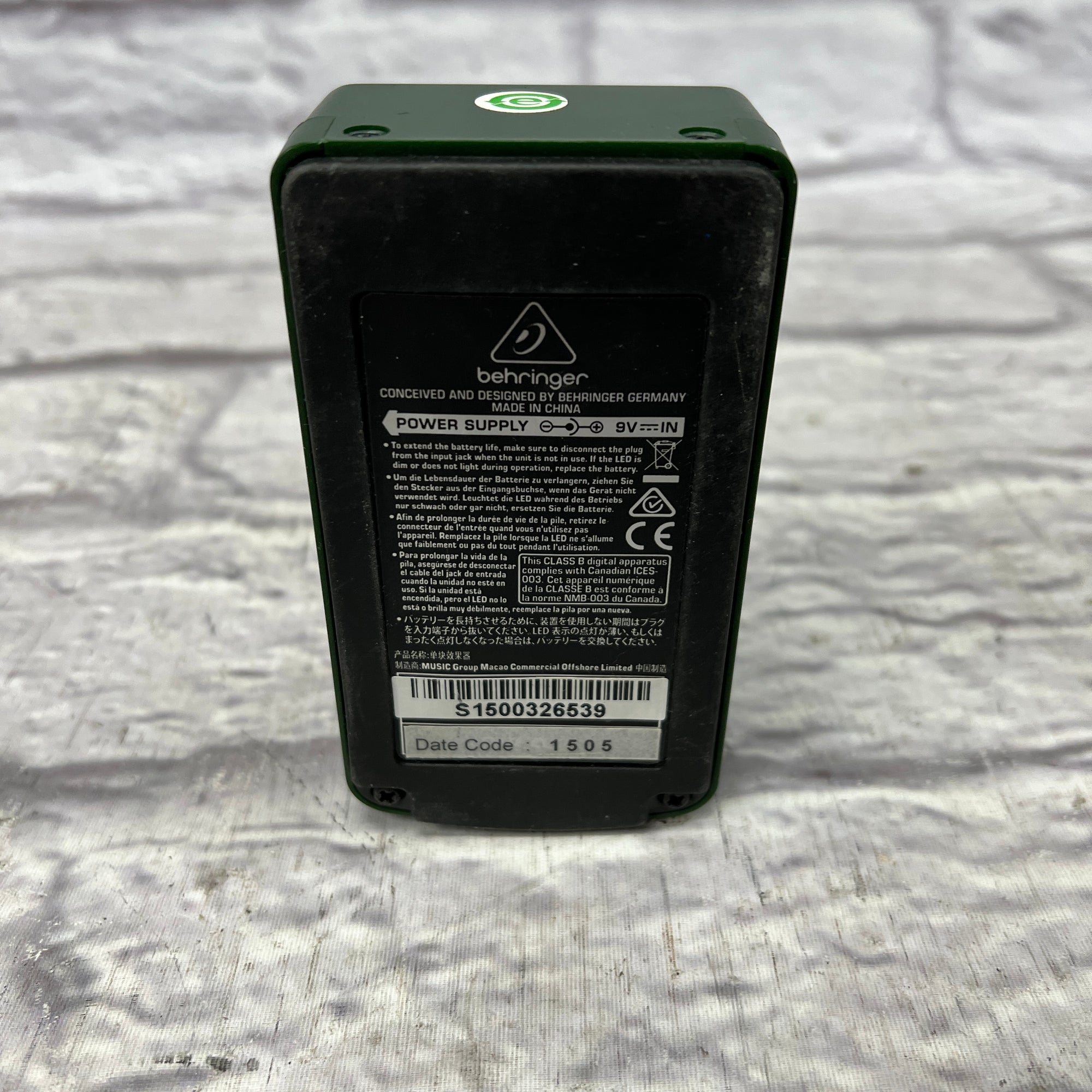 Behringer Echo Machine Delay Pedal