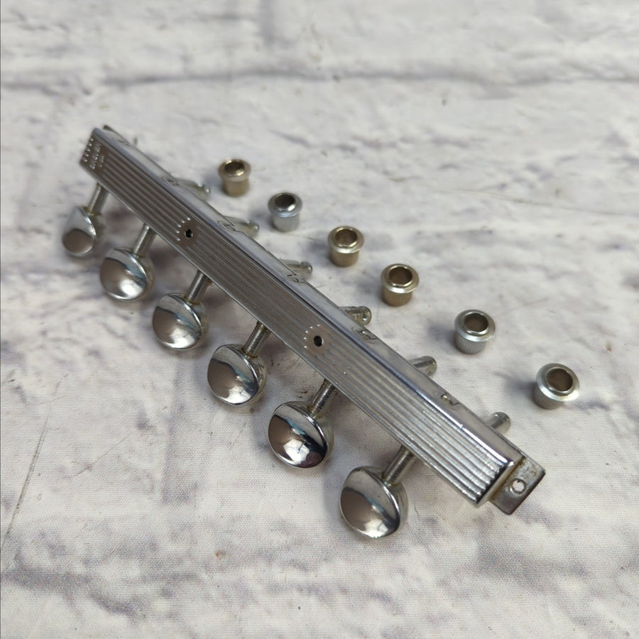 Vintage Grover 6 In-Line Guitar Tuners Tuning Keys Machines 1960s - 1970s Rare