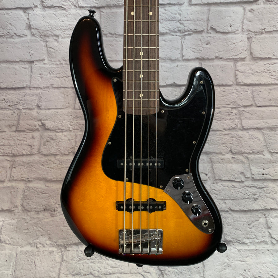 ** Warmoth Partscaster 5 String Jazz Bass Guitar Tobacco Sunburst with Dimarzios