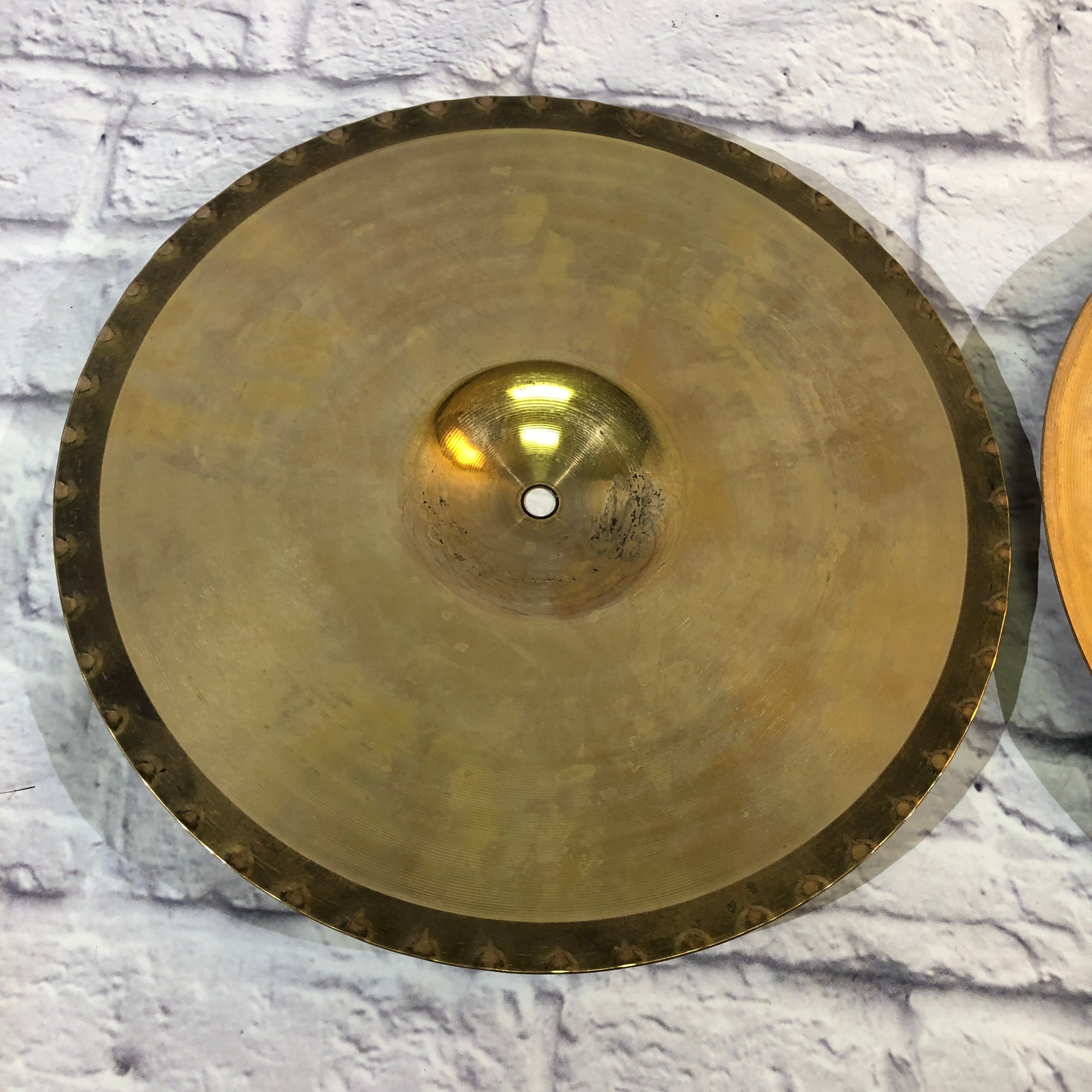 Zildjian 14in A Custom Mastersound Hi Hat Cymbal Pair - Cracked Top