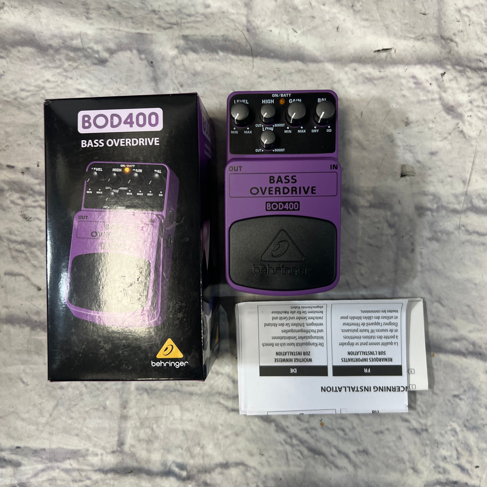 Behringer Bass Overdrive Pedal - Evolution Music