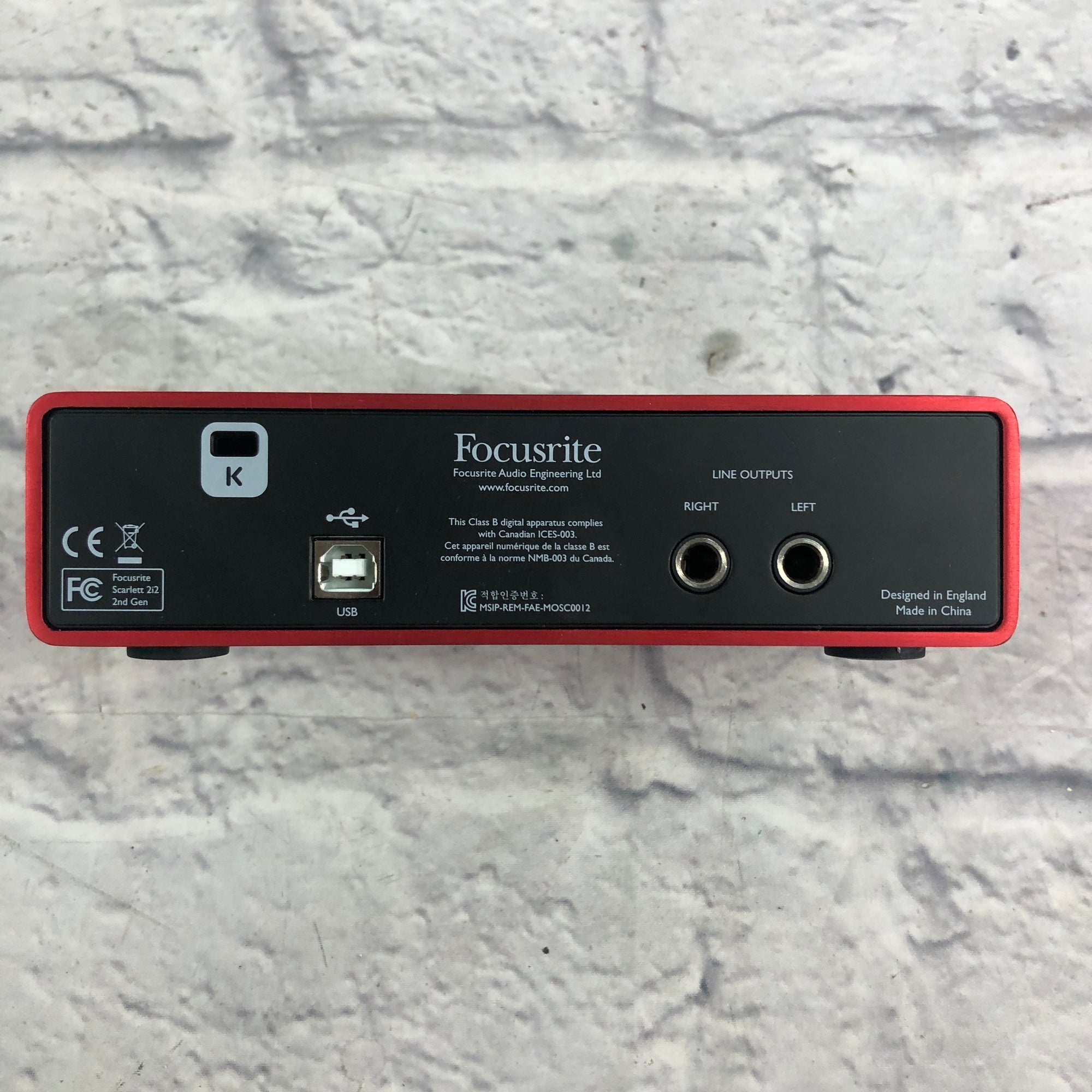 Focusrite Scarlett 2i2 USB Recording Interface v2