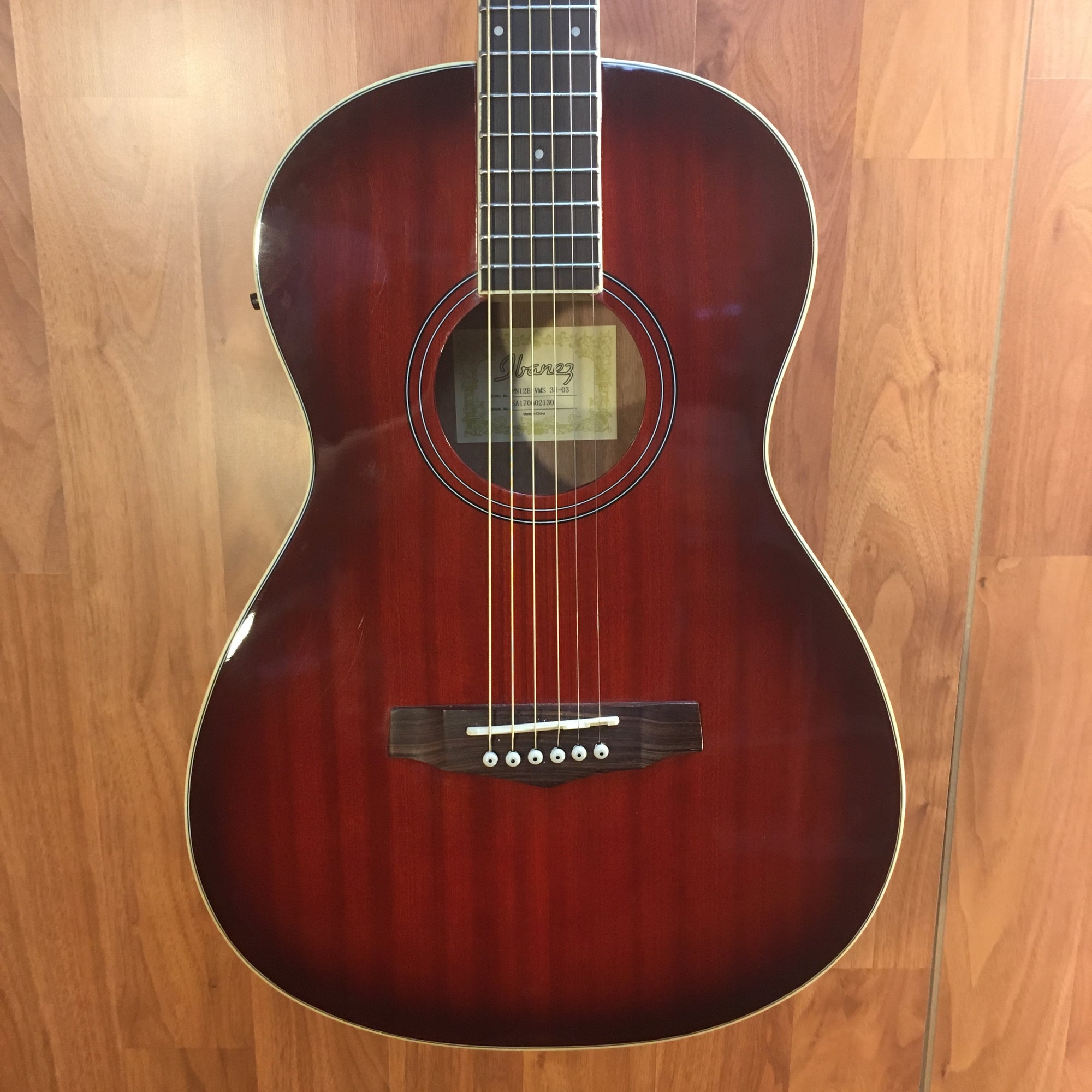 ** Ibanez PN12EVMS Parlor Acoustic Electric Guitar