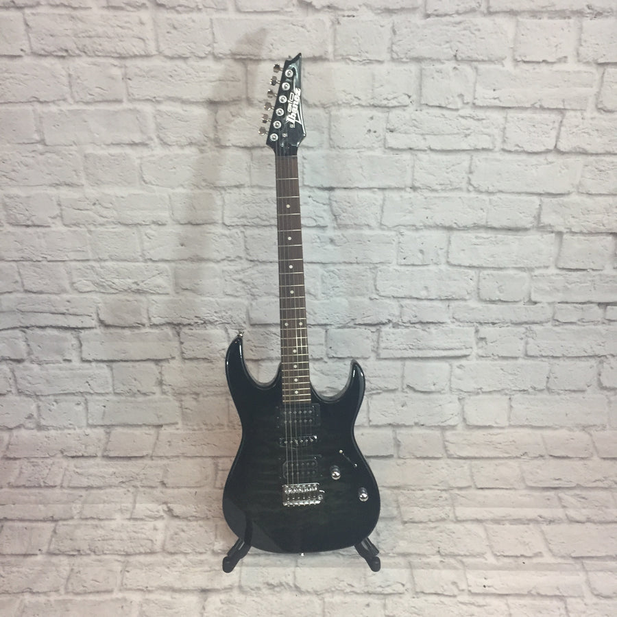 Ibanez GRX70QATKS Electric Guitar Transparent Black