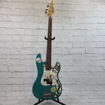 Samick Stages 5 Precision Style 4-String Bass Guitar - Teal