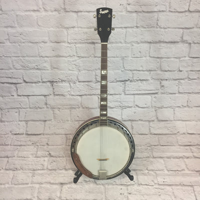 Vintage 1960s Kay Supro 4-String Resonator Tenor Banjo