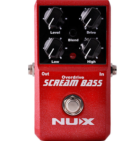 NuX Scream Bass Analog Overdrive Pedal