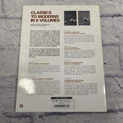 Classics to Moderns, Themes and Variations Volume 77