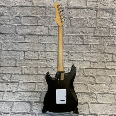 Strat-Style Electric Guitar Silver Sparkle