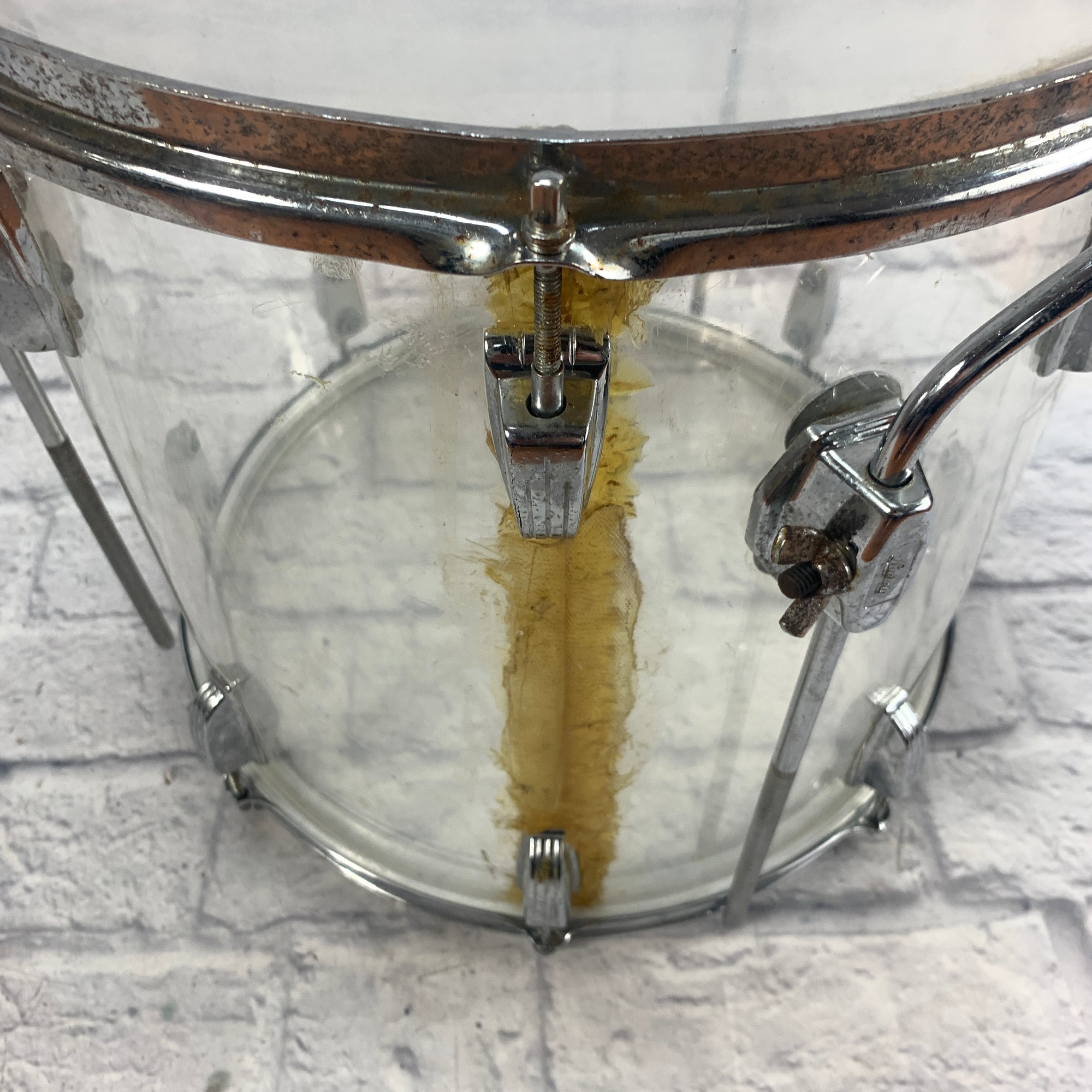 Vintage Ludwig 5pc Vistalite Clear Drum Set AS IS