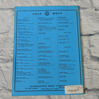 Dotzauer 113 Studies For cello solo book IV (New York 10017)