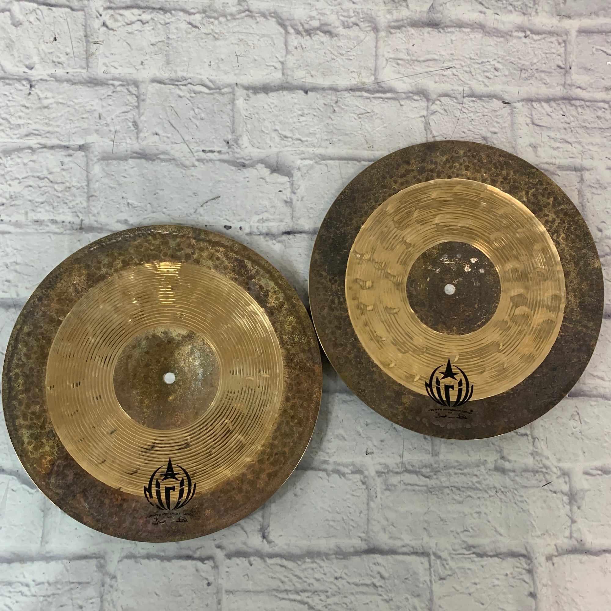 Diril Soli 14" Hi Hats CRACKED Hi Hats