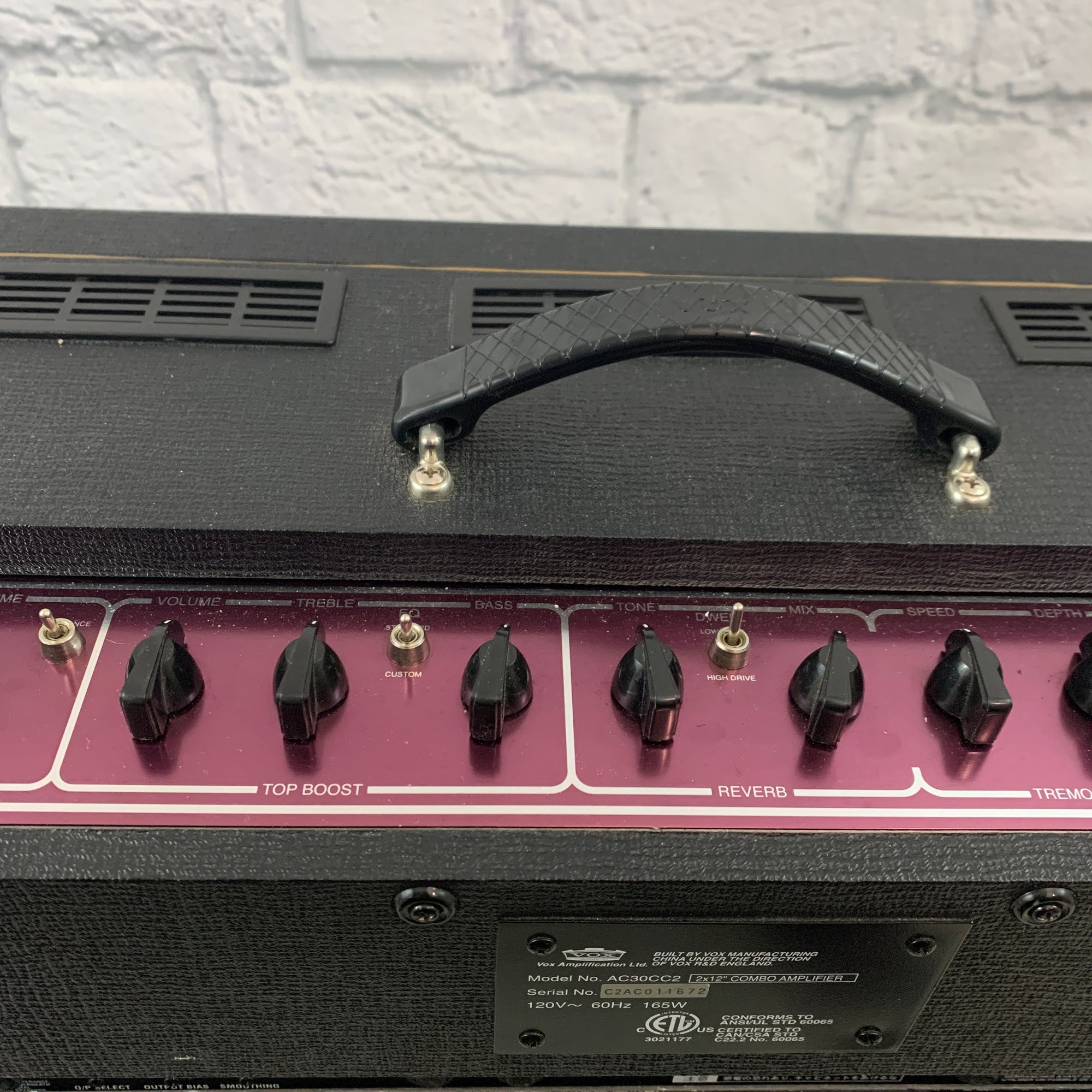 Vox AC30CC2 Custom Classic 2-Channel Combo Guitar Amplifier