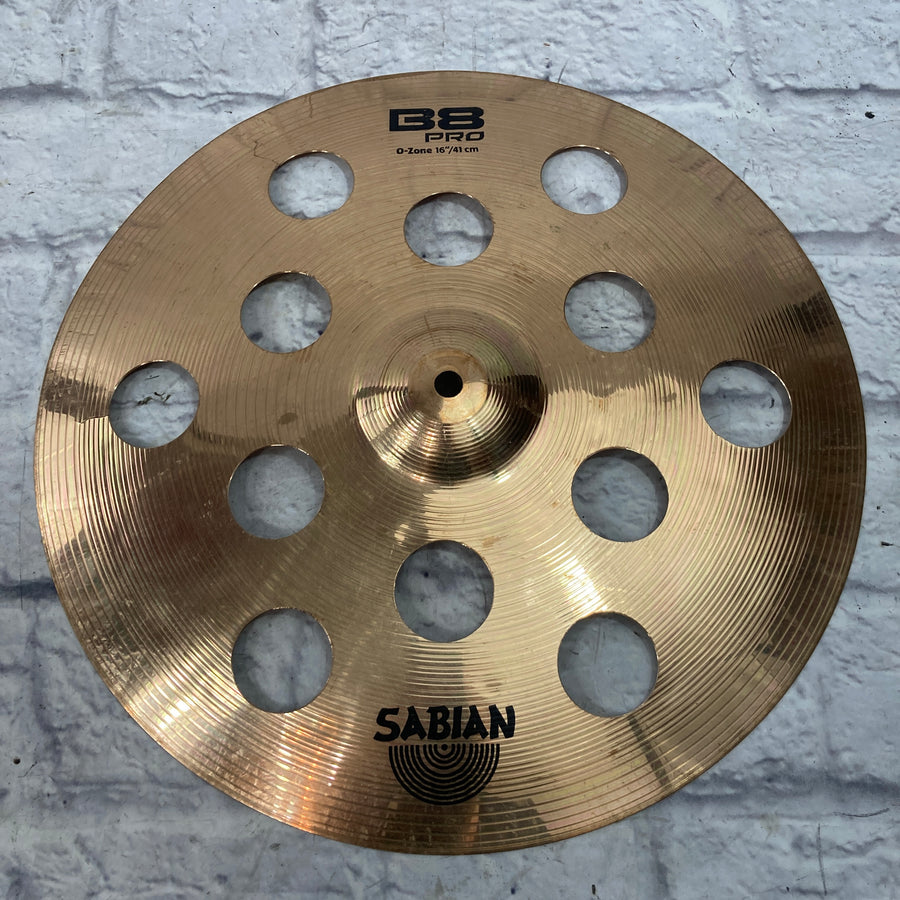 Sabian B8 Pro O-Zone 16 Crash Cymbal (cracked)