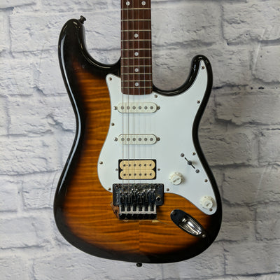 Fender Squier Series Floyd Rose Standard Foto Flame Strat w/ case