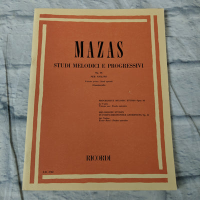 Mazas Studi Melodici E Progressivi
