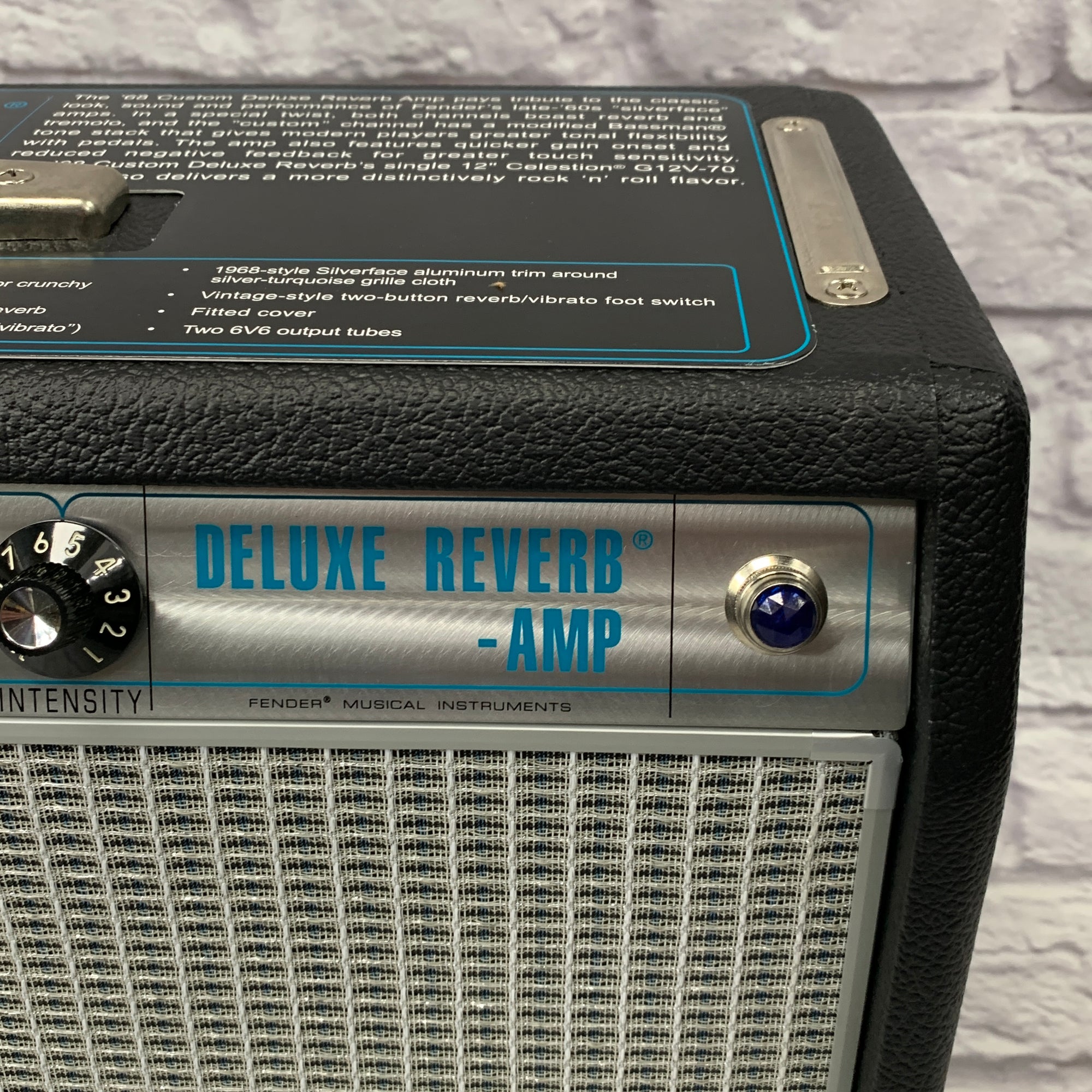 Fender Fender '68 Custom Deluxe Reverb 2-Channel 22-Watt 1x12" Guitar Combo Amp