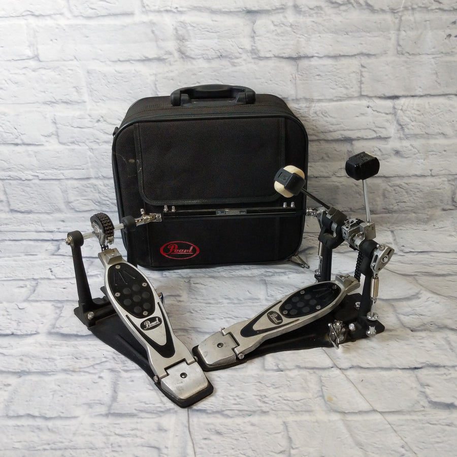 Pearl P2002C PowerShifter Eliminator Chain-Drive Double Bass Drum Pedal with Case
