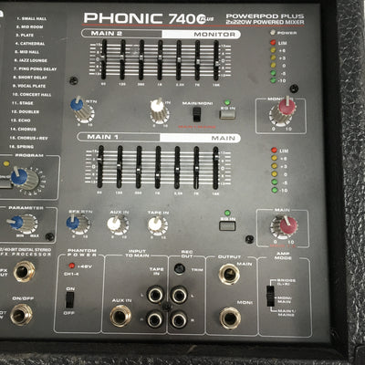 Phonic 740 Plus Powerpod Plus 2x220 Powered Mixer