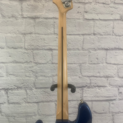 4 String J Jazz Bass Guitar - Blue Sparkle w/ USA Fender Case
