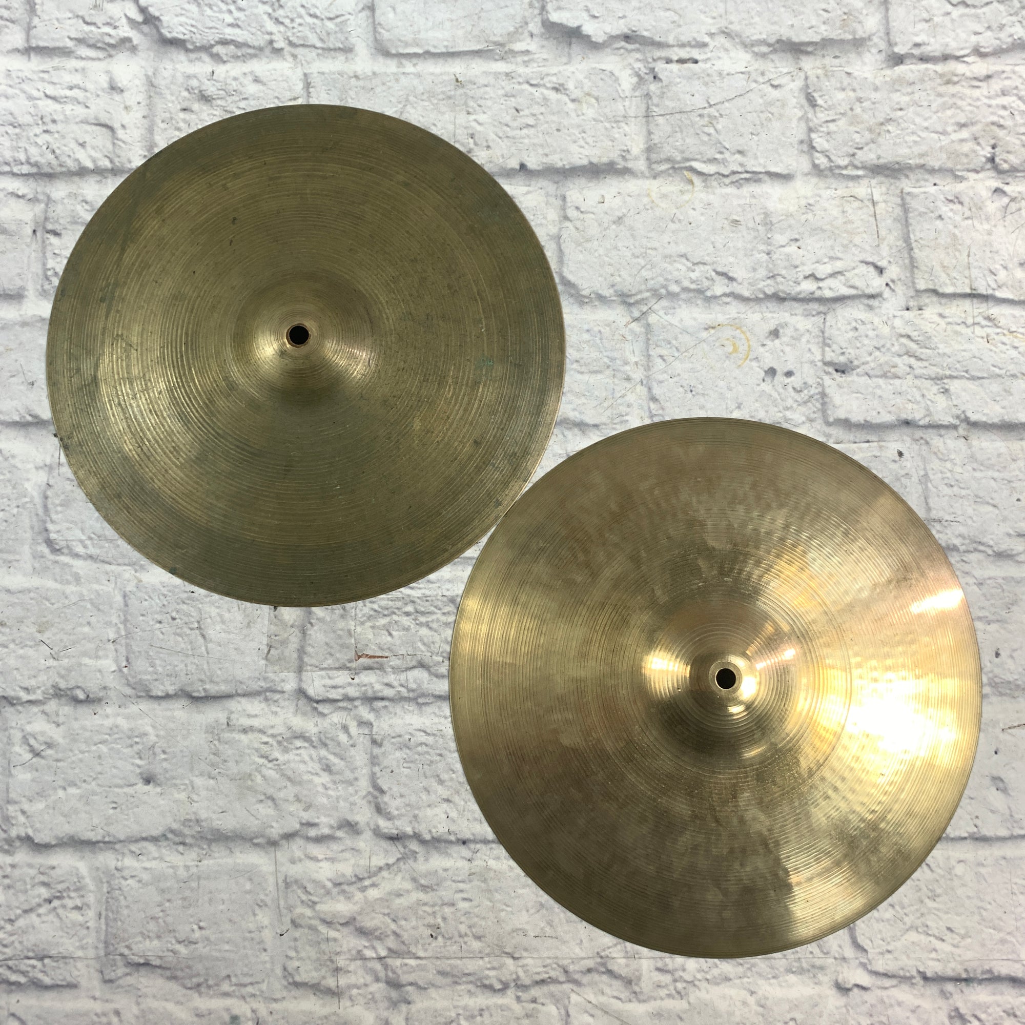 Vintage Zildjian Avedis 14 Hi Hat Cymbal Pair