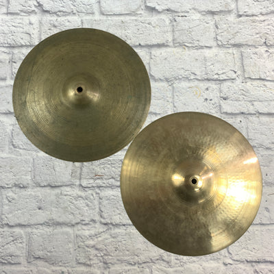 Vintage Zildjian Avedis 14 Hi Hat Cymbal Pair