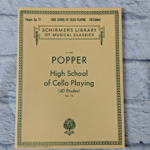David Popper: High School Of Cello Playing Opus. 73. Sheet Music