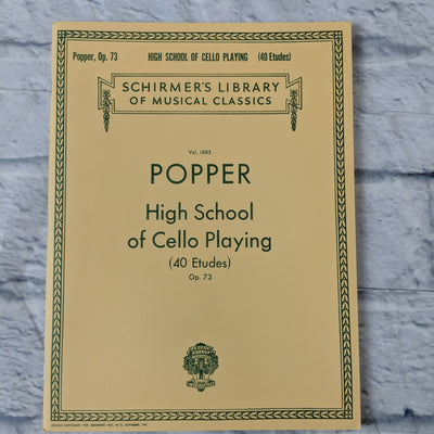David Popper: High School Of Cello Playing Opus. 73. Sheet Music