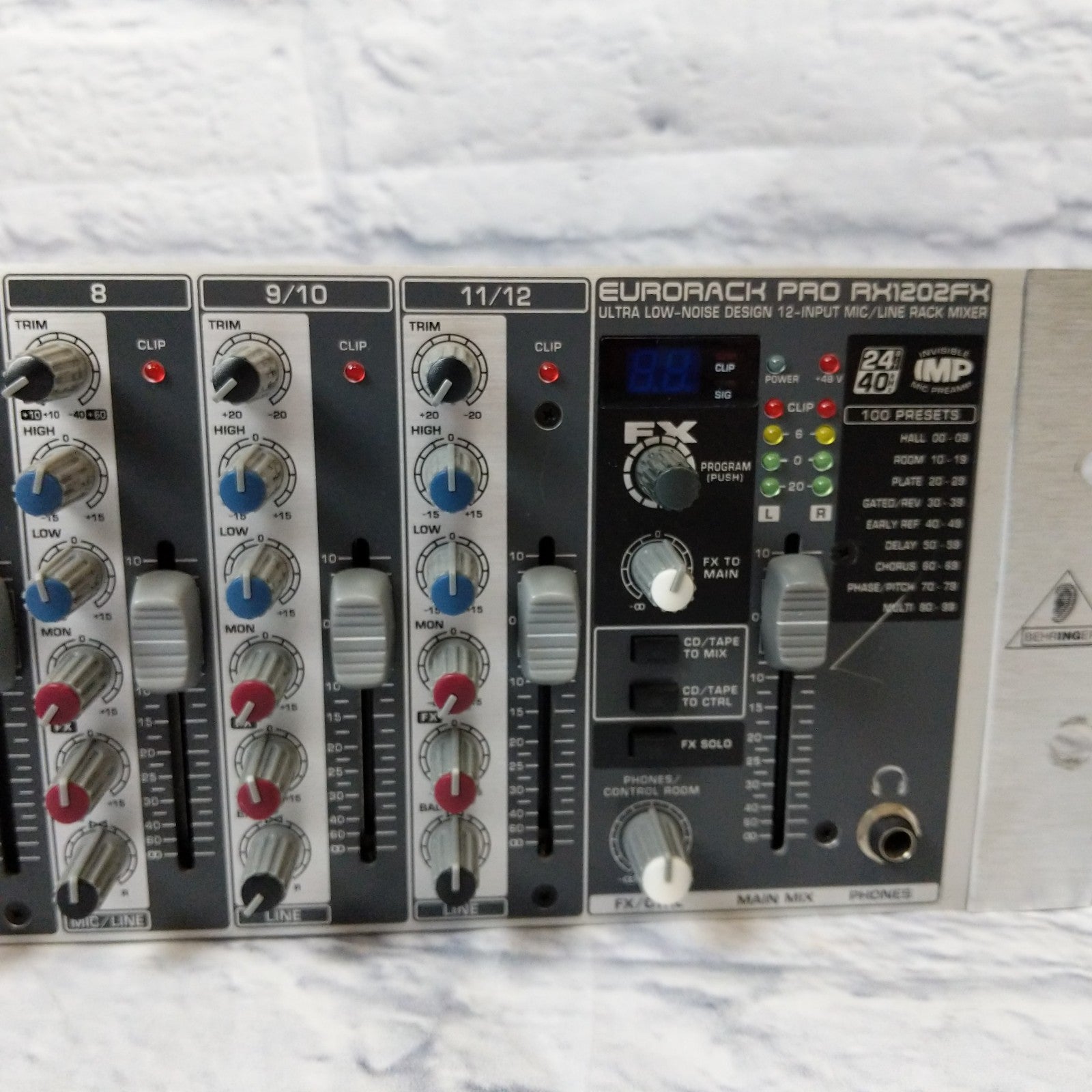 EURORACK PRO RX1202FX アナログミキサー Behringer | Product | RX1202FX