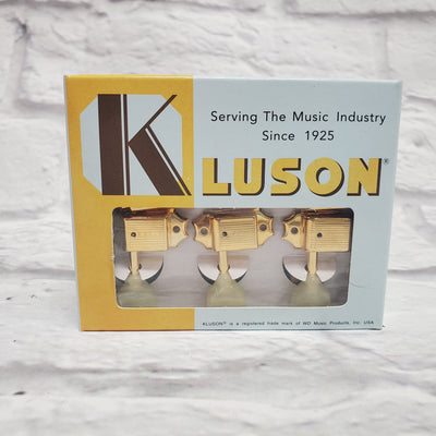 Kluson SD90SLG Tuners, 3 Per Side, Gibson Style, Gold/Pearl Tuning Machines