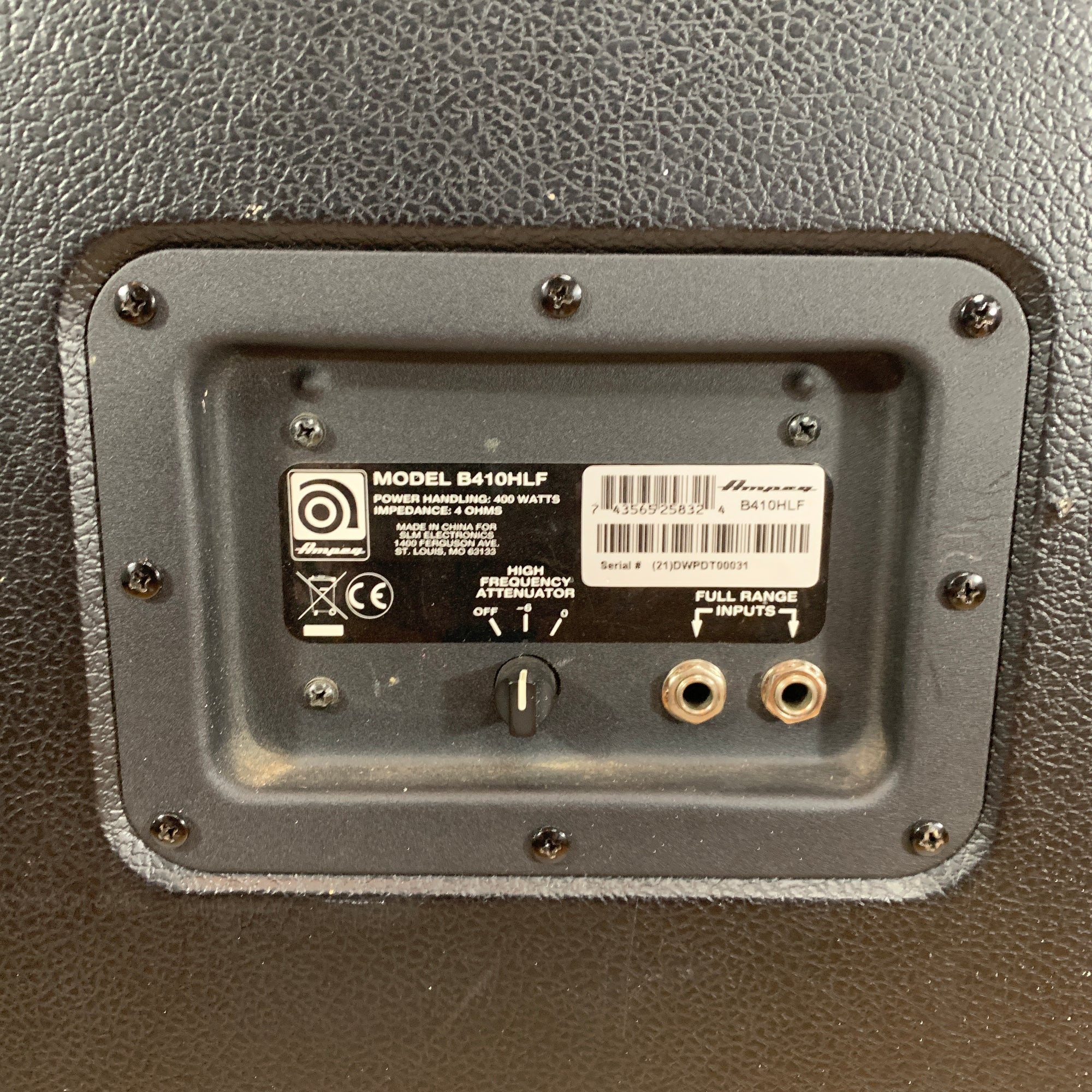 Ampeg B410HLF 4x10 Bass Cabinet