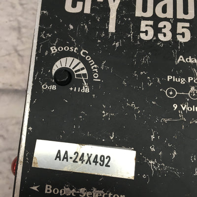 Dunlop Crybaby 535 Wah pedal
