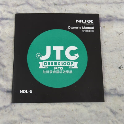 NUX JTC PRO Drum and Loop PRO Dual Switch Looper Pedal 6 hours recording time