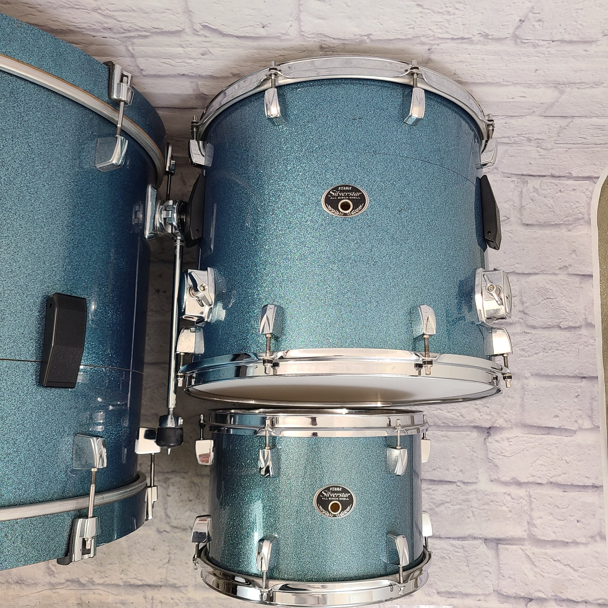 Tama Silverstar 3pc Kit Sky Blue Nest Egg Modded