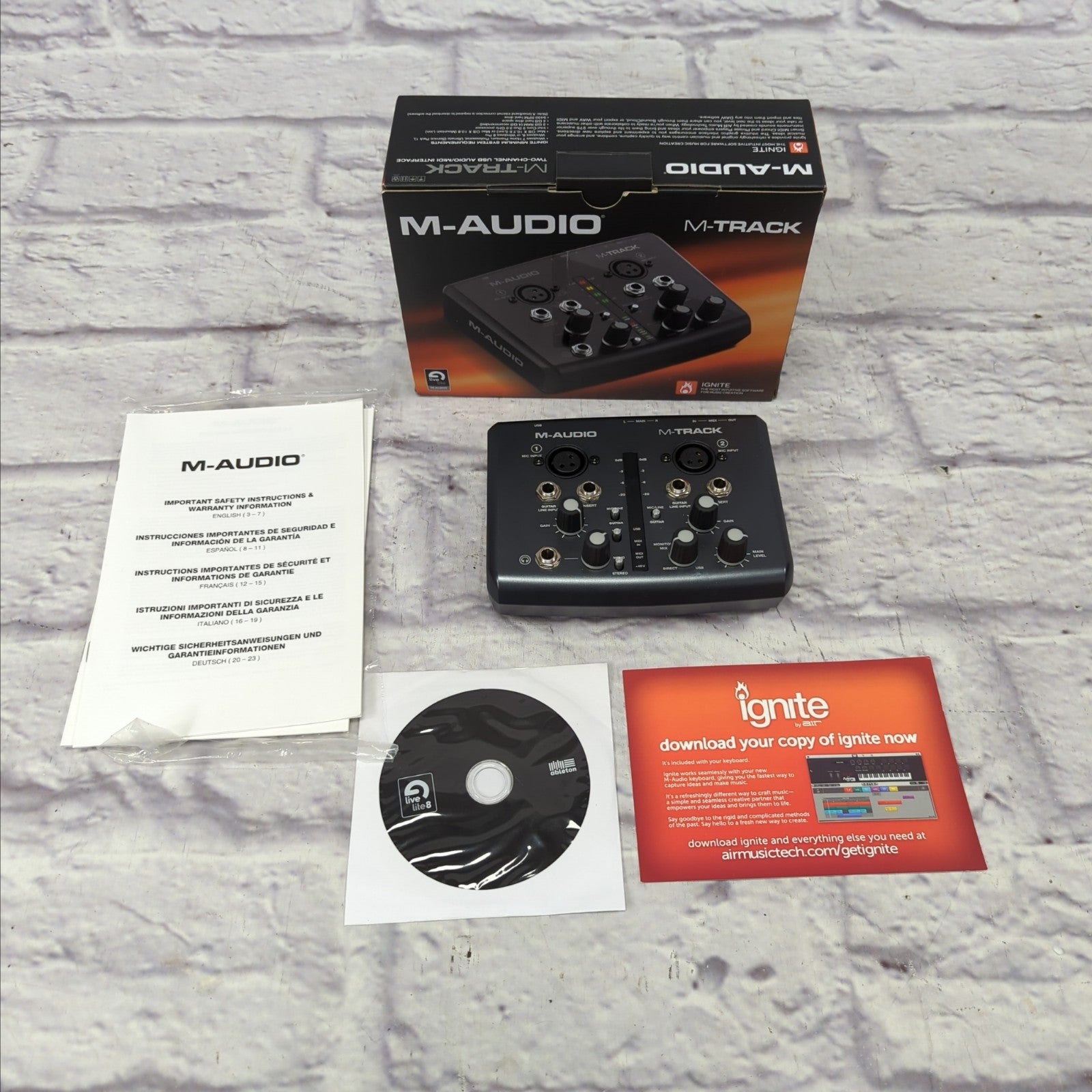 M Audio M-Track Two Channel USB Audio MIDI Recording Interface