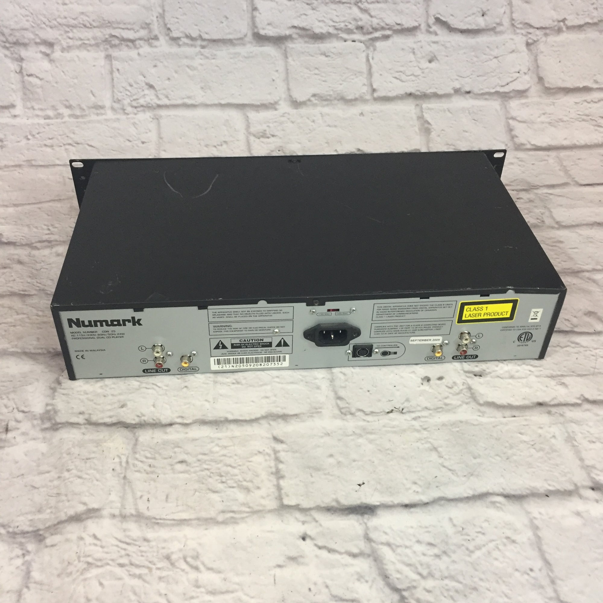 Numark Rack Mounted CDN 24 Pro CD Player