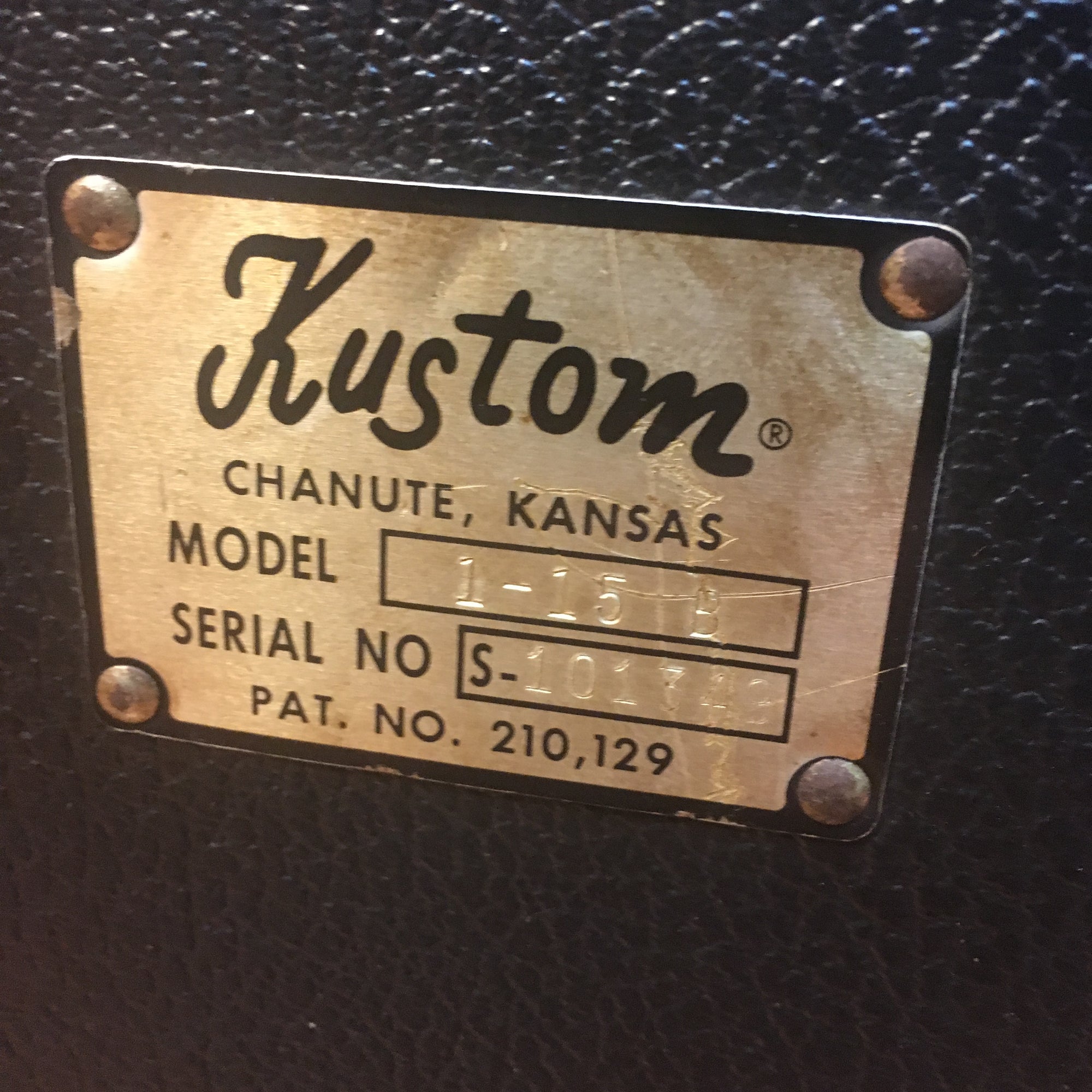Vintage Kustom 1-15B Bass Cabinet