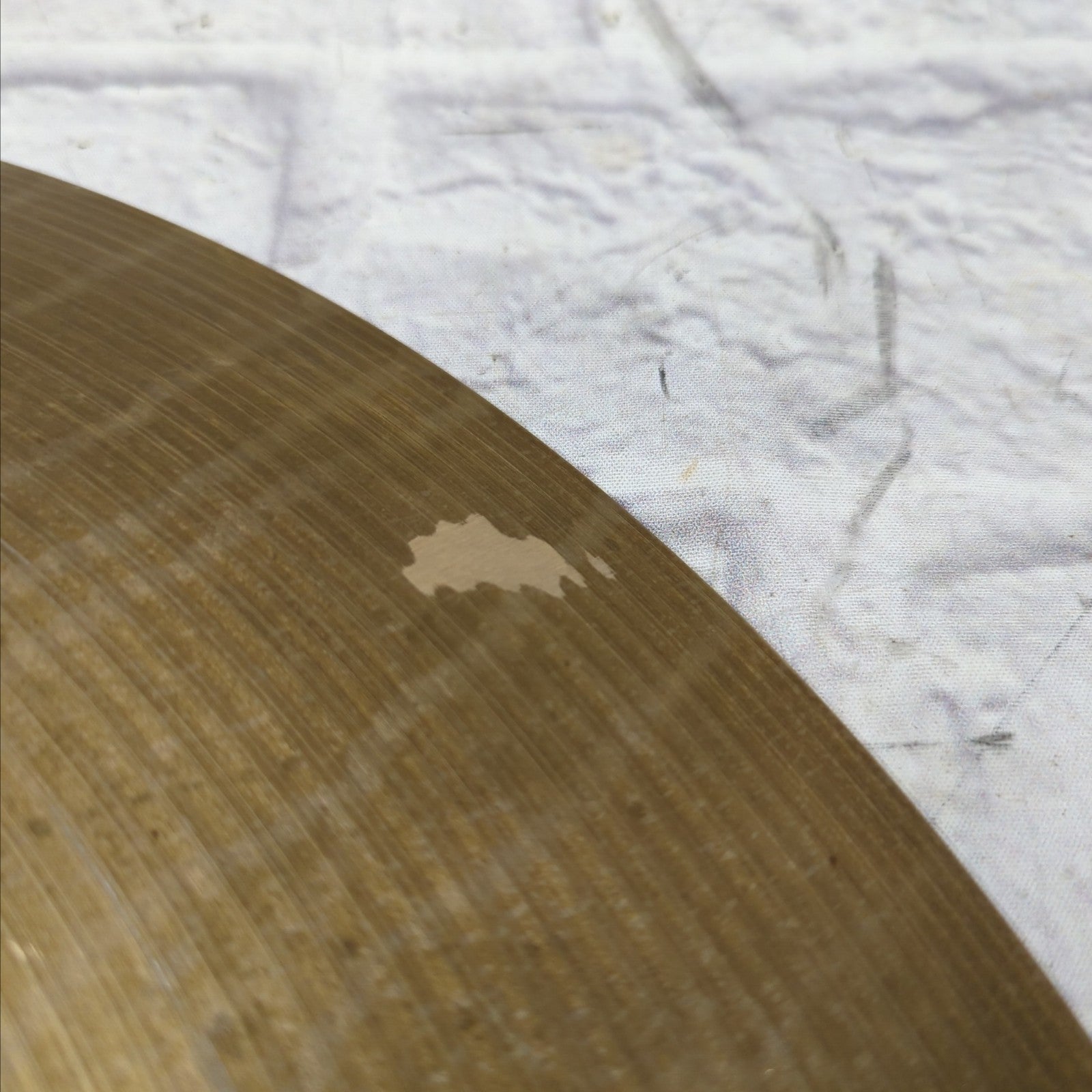 Vintage Zildjian Rock 21 Ride Cymbal Ghost Hollow Logo - 3250g