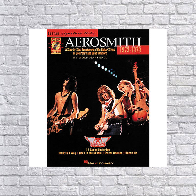 Hal Leonard Aerosmith 1973-1979 Guitar Signature Licks Book with CD
