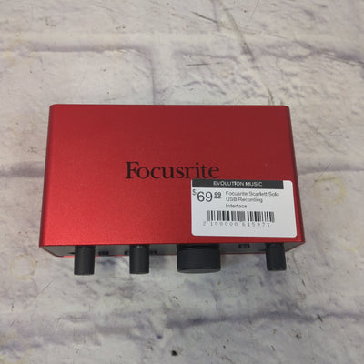 Focusrite Scarlett Solo USB Recording Interface