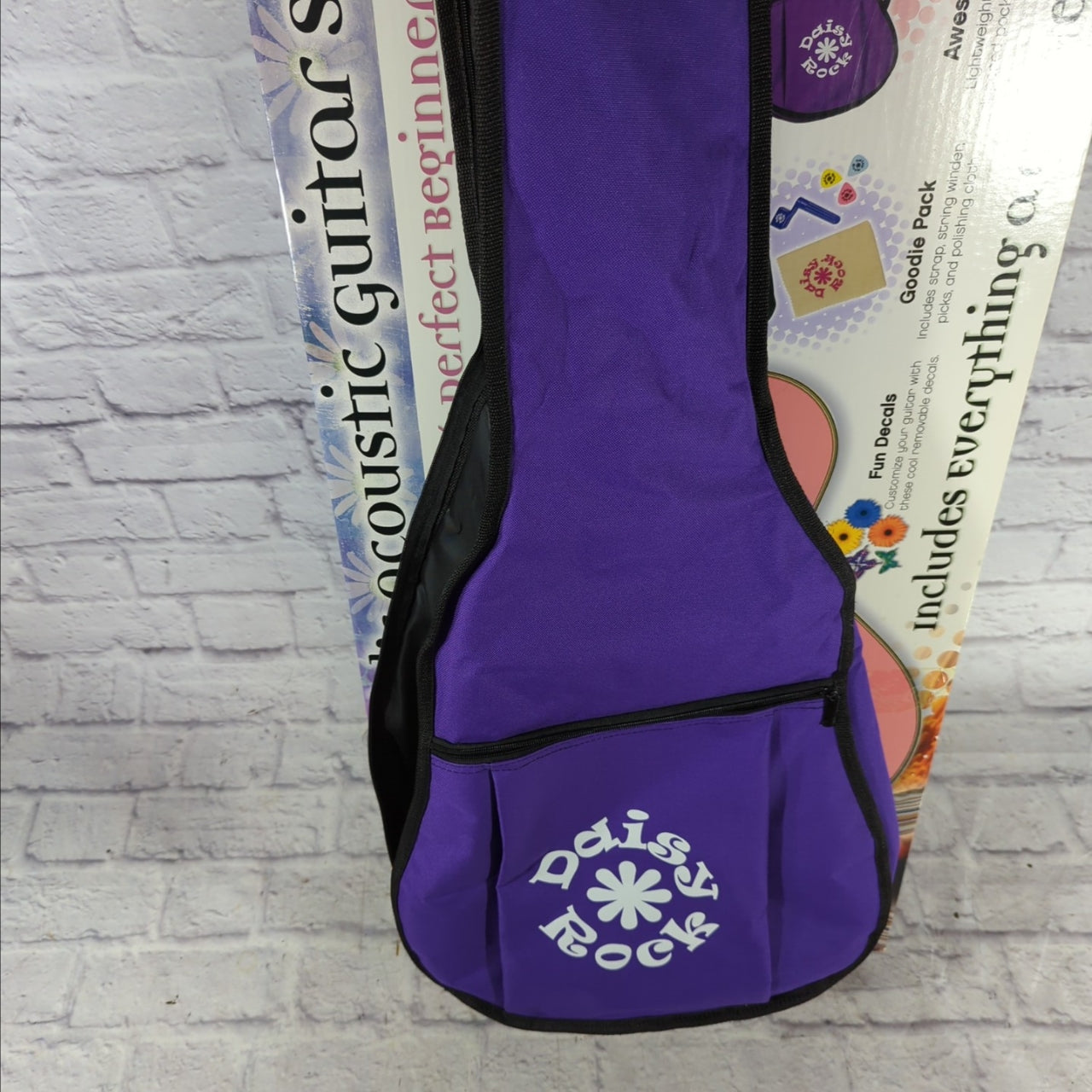 Daisy Rock Powder Pink Acoustic Guitar