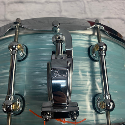 Pearl Masters Maple Reserve Music City Custom Ice Blue Oyster Snare